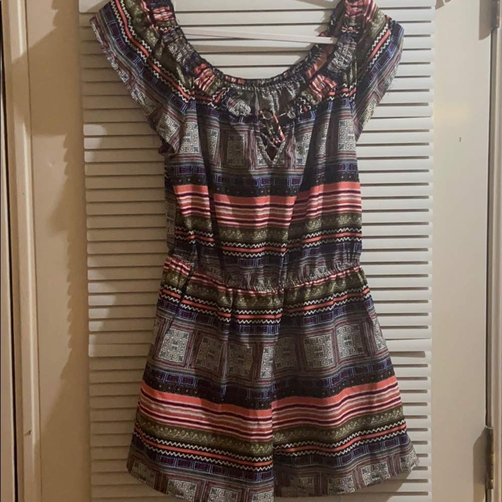 Bold patterned primark romper